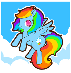 Size: 621x640 | Tagged: safe, artist:thegreatspid, rainbow dash, g4, female, solo