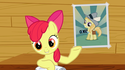 Size: 640x360 | Tagged: safe, screencap, apple bloom, noi, g4, ponyville confidential