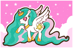 Size: 1221x800 | Tagged: safe, artist:thegreatspid, princess celestia, g4, female, solo