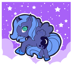 Size: 640x634 | Tagged: safe, artist:thegreatspid, princess luna, g4, female, s1 luna, solo