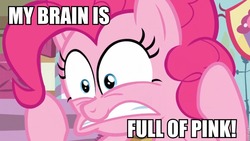 Size: 960x541 | Tagged: safe, pinkie pie, g4, female, image macro, solo