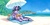 Size: 2000x1000 | Tagged: safe, artist:kp-shadowsquirrel, twilight sparkle, pony, unicorn, g4, beach, beach umbrella, book, cloud, cute, female, horn, lying down, mare, ocean, on back, reclining, relaxing, sky, smiling, solo, twiabetes, unicorn twilight, water