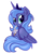 Size: 1008x1296 | Tagged: safe, artist:zoidledoidle, princess luna, alicorn, pony, g4, coffee, drinking, female, s1 luna, simple background, solo, transparent background