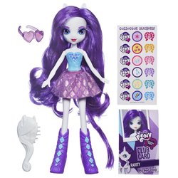 Size: 1500x1500 | Tagged: safe, rarity, equestria girls, g4, club card, doll, female, irl, photo, ponied up, toy