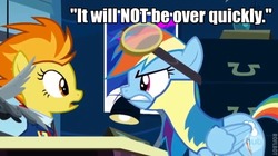 Size: 622x348 | Tagged: safe, rainbow dash, spitfire, g4, 300, image macro