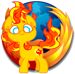 Size: 244x241 | Tagged: safe, artist:ambercatlucky2, sunset shimmer, fox, pony, unicorn, equestria girls, g4, cute, equestria girls ponified, female, fiery shimmer, fire, firefox, globe, mane of fire, ponified, rapidash shimmer, shimmerbetes, smiling, solo