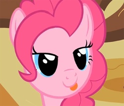 Size: 500x426 | Tagged: safe, screencap, pinkie pie, g4, face, female, solo, tongue out