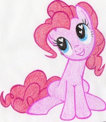 Size: 1164x1332 | Tagged: artist needed, safe, pinkie pie, g4, female, heart eyes, solo, traditional art