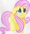 Size: 1194x1314 | Tagged: artist needed, safe, fluttershy, g4, female, heart eyes, solo, traditional art