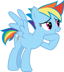 Size: 4327x4832 | Tagged: safe, artist:syekun, rainbow dash, g4, absurd resolution, alternate hairstyle, female, short hair, short mane, simple background, solo, transparent background, vector