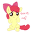 Size: 611x663 | Tagged: safe, artist:sion, apple bloom, g4, bronybait, comforting, female, hug, hug request, solo