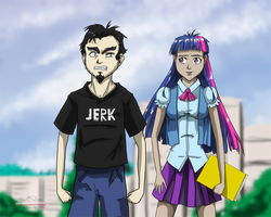 Size: 800x640 | Tagged: safe, artist:nitrocosmstudios, twilight sparkle, equestria girls, g4, dan, dan vs, humanized