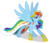 Size: 2740x2336 | Tagged: safe, artist:kp-shadowsquirrel, artist:thundercrackermlp, rainbow dash, pegasus, pony, g4, the best night ever, clothes, dress, female, gala dress, simple background, solo, transparent background