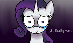 Size: 700x420 | Tagged: safe, artist:joseph, rarity, g4, crying, female, reaction, reaction image, solo