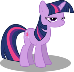 Size: 5916x5772 | Tagged: safe, artist:iluvkoekjes, twilight sparkle, g4, absurd resolution, female, seriously, simple background, solo, transparent background, unamused, vector