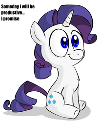 Size: 700x830 | Tagged: safe, artist:benja, rarity, g4, female, i have done nothing productive all day, image macro, smiling, solo