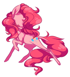 Size: 2128x2346 | Tagged: dead source, safe, artist:dogrot, pinkie pie, earth pony, pony, g4, cutie mark, eyes closed, female, solo