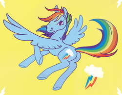 Size: 900x700 | Tagged: safe, artist:gibbons, rainbow dash, g4, female, hoers, solo