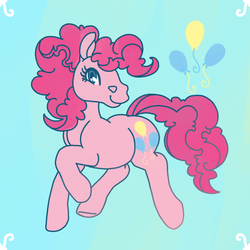 Size: 700x700 | Tagged: safe, artist:gibbons, pinkie pie, g4, female, hoers, pinkie's silly face, solo