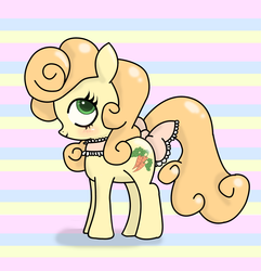 Size: 1445x1500 | Tagged: safe, artist:yokkishai, carrot top, golden harvest, g4, bow, cute, cutie top, female, solo, sweet, tail bow