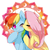 Size: 700x700 | Tagged: safe, artist:zakro, fluttershy, rainbow dash, g4, blushing, female, lesbian, pixiv, ship:flutterdash, shipping