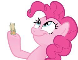 Size: 990x759 | Tagged: safe, pinkie pie, g4, female, handi-snack, look what pinkie found, peanut butter crackers, simple background, solo, transparent background, vector