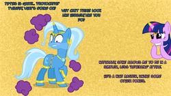 Size: 1280x720 | Tagged: safe, artist:navitaserussirus, trixie, twilight sparkle, genie, g4, veil