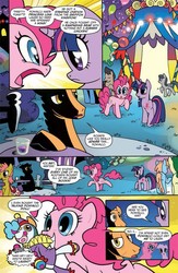 Size: 584x898 | Tagged: safe, artist:ben bates, idw, official comic, charcoal bakes, pinkie pie, ponyacci, twilight sparkle, g4, micro-series #5, my little pony micro-series, spoiler:comic, comic, idw advertisement, preview