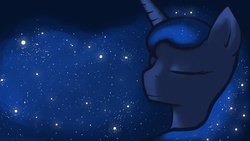 Size: 1920x1080 | Tagged: safe, artist:makc-hunter, princess luna, g4, female, solo, the cosmos, wallpaper