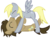 Size: 1024x768 | Tagged: safe, artist:gezzii, derpy hooves, doctor whooves, time turner, pegasus, pony, g4, female, mare