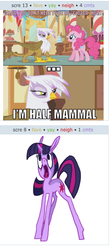 Size: 253x567 | Tagged: safe, gilda, pinkie pie, twilight sparkle, griffon, g4, exploitable meme, juxtaposition, juxtaposition win