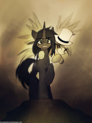 Size: 814x1086 | Tagged: safe, artist:foxinshadow, oc, oc only, hat, top hat