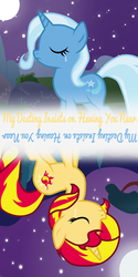 Size: 2000x4000 | Tagged: safe, artist:luuandherdraws, sunset shimmer, trixie, pony, g4, crying, sad