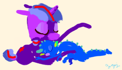 Size: 800x457 | Tagged: safe, artist:cutebrows, spike, twilight sparkle, g4, ms paint