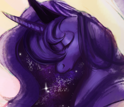 Size: 1280x1108 | Tagged: safe, artist:cloudedart, princess luna, g4, female, solo