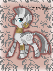 Size: 600x800 | Tagged: safe, artist:wolhim, zecora, zebra, g4, female, solo