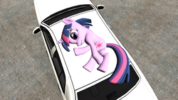 Size: 1280x720 | Tagged: safe, artist:tehmaster001, twilight sparkle, g4, 3d, car, female, gmod, solo