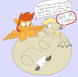 Size: 1280x1257 | Tagged: safe, artist:nemo, oc, oc only, pegasus, pony, expansion, inflation, male