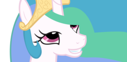 Size: 5458x2678 | Tagged: safe, artist:pechenyuha, princess celestia, g4, face, female, solo, vector