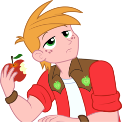 Size: 893x894 | Tagged: safe, artist:thewolfssky, big macintosh, equestria girls, g4, my little pony equestria girls, apple, male, simple background, solo, transparent background, vector