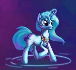 Size: 700x641 | Tagged: safe, artist:desert-sage, trixie, pony, unicorn, g4, female, magic, mare, solo