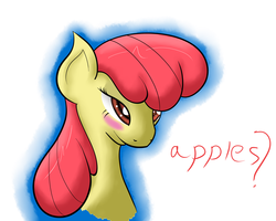 Size: 5000x4000 | Tagged: safe, artist:lordzid, apple bloom, g4, blushing, female, solo