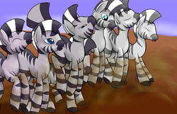 Size: 1170x753 | Tagged: safe, artist:ragingsemi, zebra, dancing, male, stallion