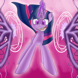 Size: 4000x4000 | Tagged: safe, artist:dragonfoorm, twilight sparkle, g4, female, magic, magic circle, solo