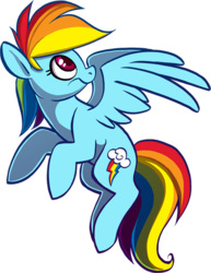 Size: 500x646 | Tagged: safe, artist:tea-tiger, rainbow dash, g4, female, solo