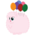 Size: 5000x5000 | Tagged: safe, artist:cl0setbr0ny, oc, oc only, oc:fluffle puff, absurd resolution, balloon, simple background, solo, transparent background, vector