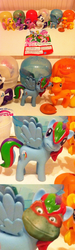 Size: 400x1338 | Tagged: safe, edit, rainbow dash, g4, female, gashapon, irl, photo, raphael, teenage mutant ninja turtles, toy