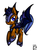 Size: 825x1125 | Tagged: safe, artist:rawrcharlierawr, oc, oc only, bat pony, pony, armor, night guard, solo