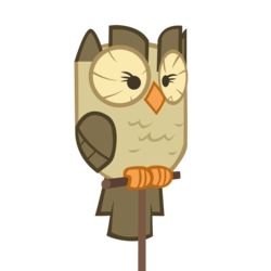 Size: 4000x4000 | Tagged: safe, artist:blackm3sh, owlowiscious, bird, owl, g4, male, perch, simple background, solo, transparent background, vector