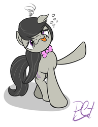 Size: 1000x1298 | Tagged: safe, artist:dappercat-uk, octavia melody, g4, drunk, drunktavia, female, solo